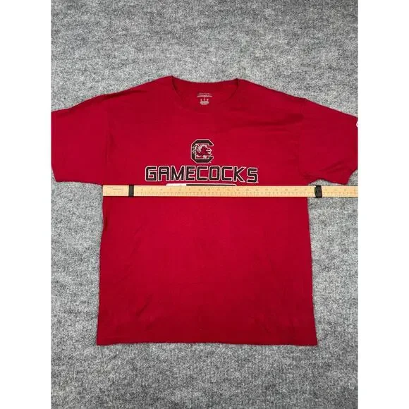 Champion South Carolina Gamecocks Track‎ & Field Shirt Men’s Large Red Tee - Picture 4 of 11